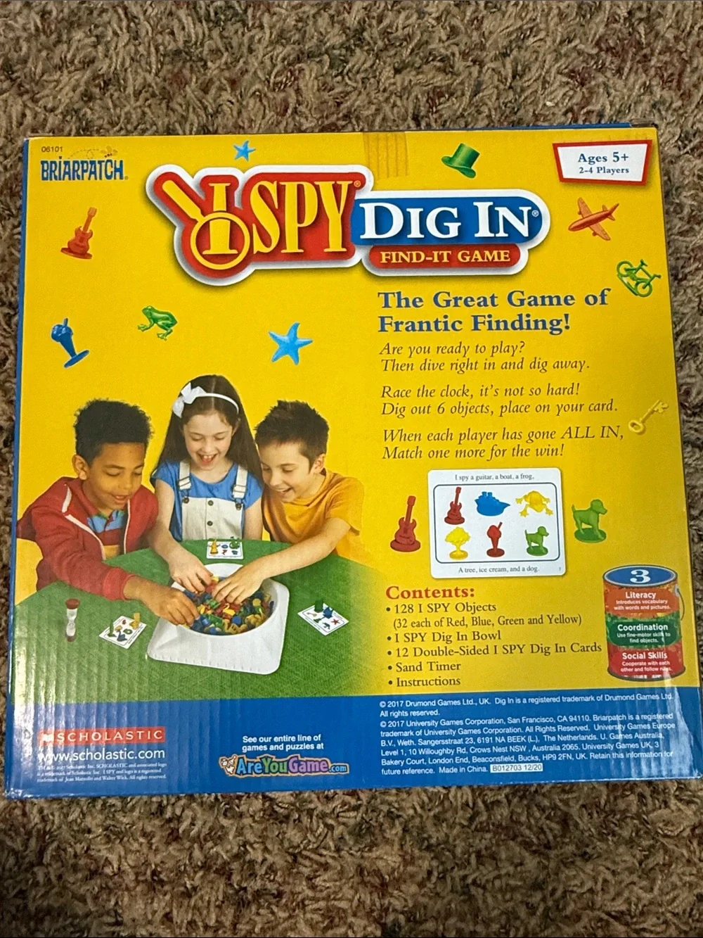 I SPY Dig In Find-It Game — Red, Blue, Green & Yellow Pieces